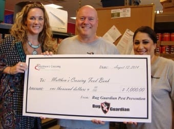 Bug Guardian Pest Prevention donation to Food Bank Bug Guardian Pest Prevention donation to Food Bank